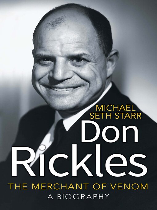 Title details for Don Rickles by Michael Seth Starr - Wait list